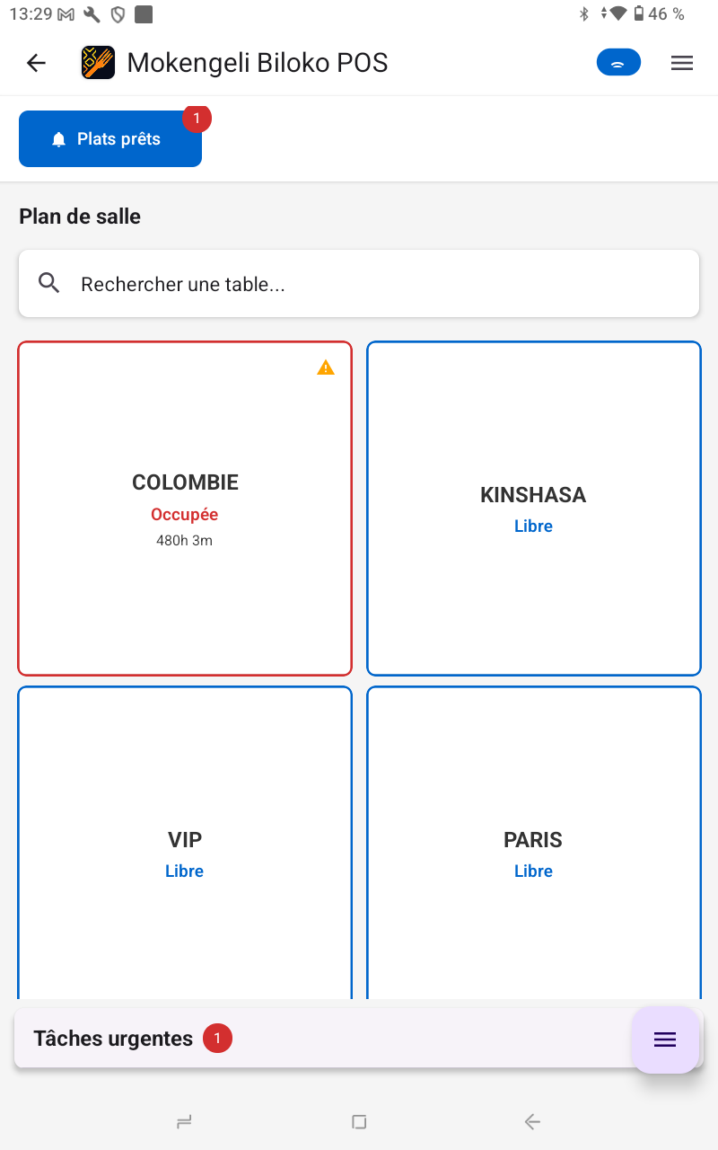 Gestion des tables